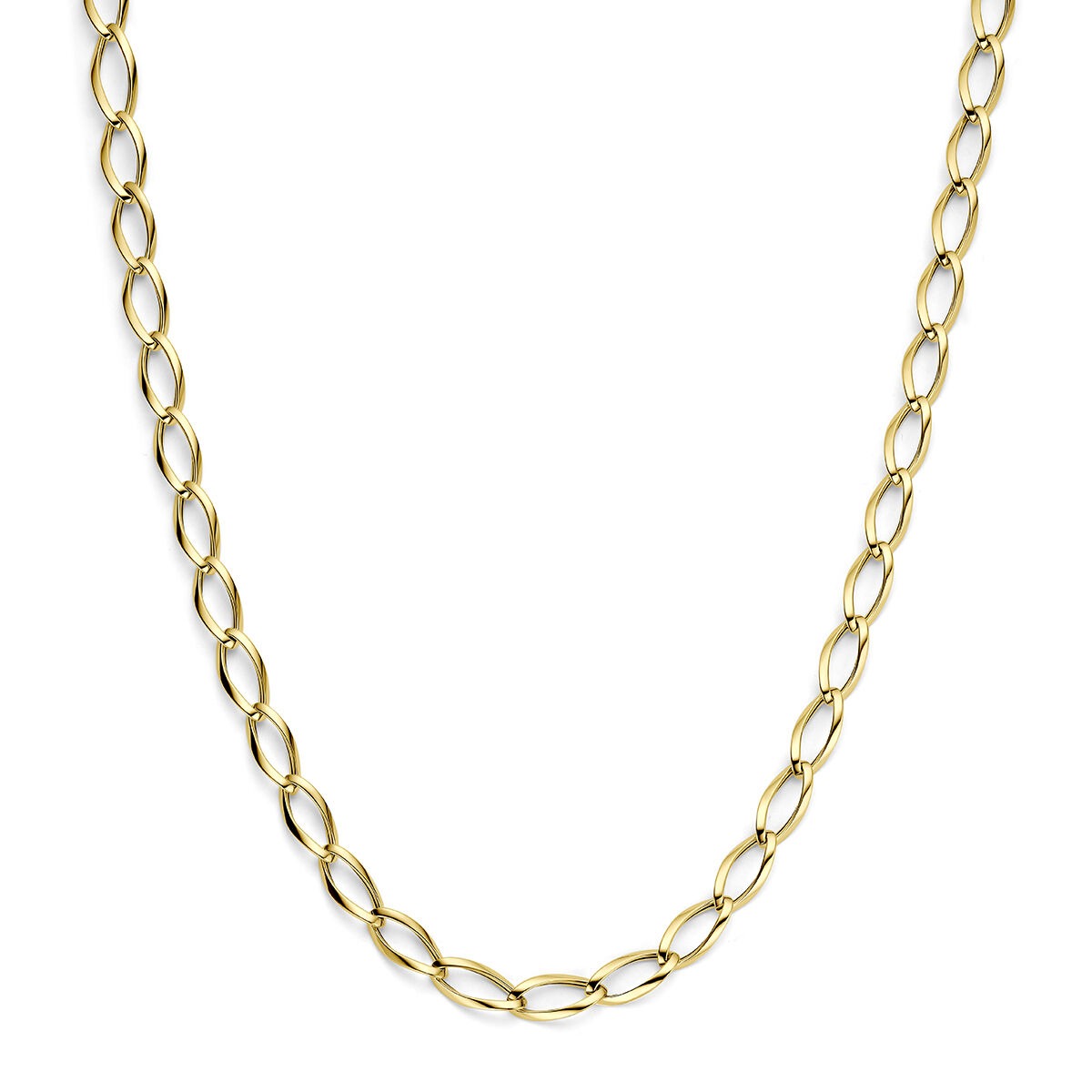 9k Geelgouden anker collier