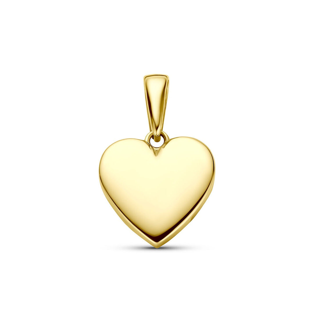 9k Geelgouden hanger hart