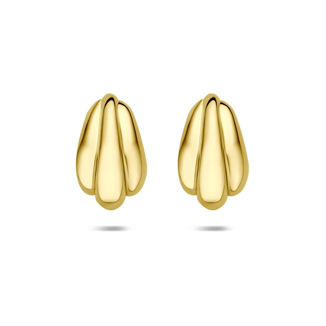 Verguld 925 Zilveren Stekeroorbellen 16,5 x 10 mm Dames