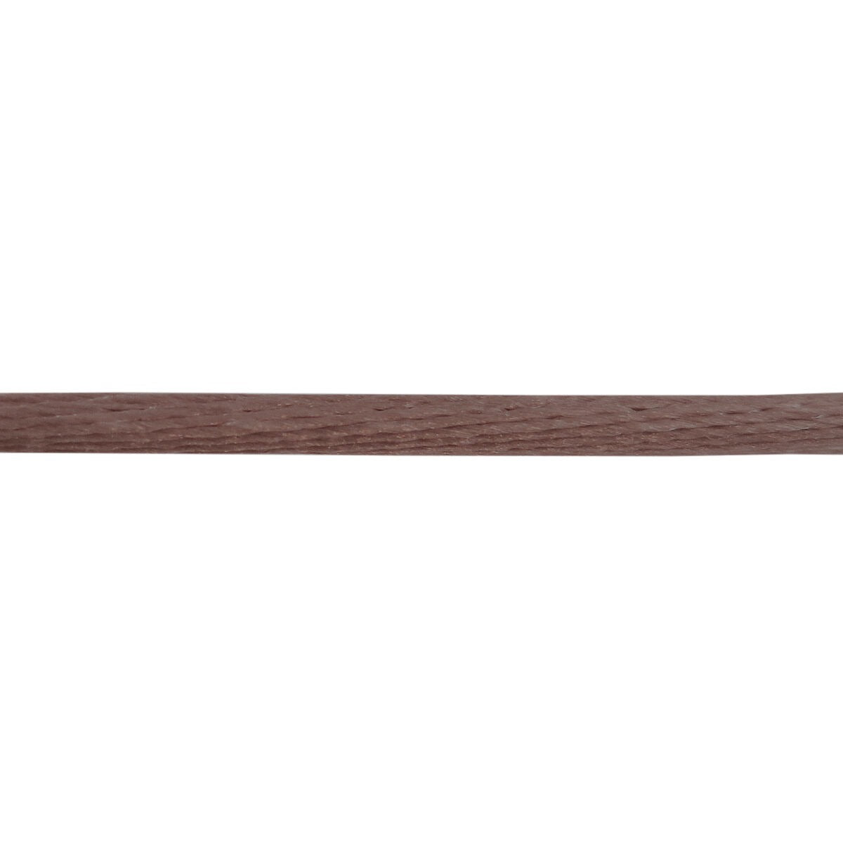 Filo di raso marrone per bracciale a nodo.