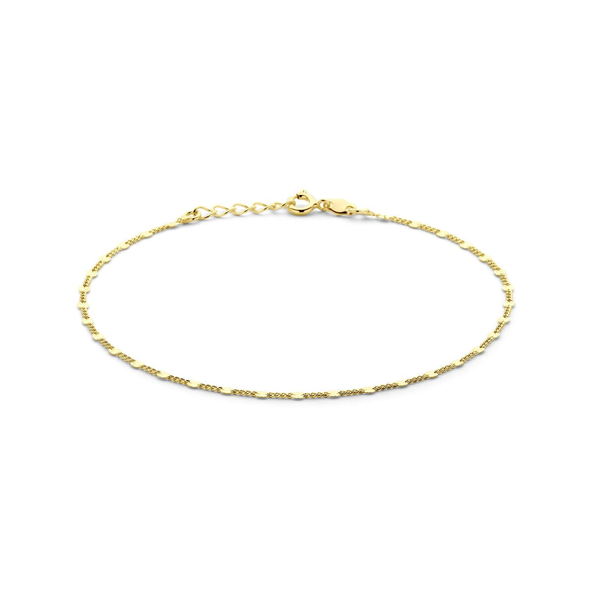 Bracciale d'oro su argento con fini collegamenti.