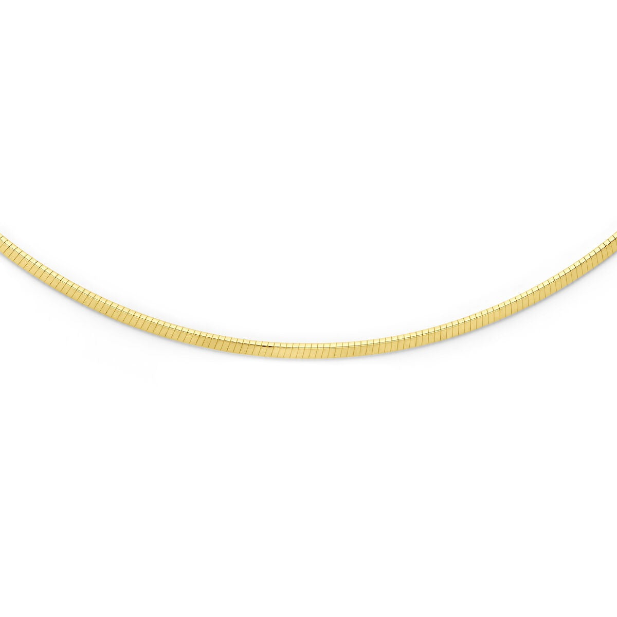 collana omega in oro giallo 14k – 2,5 mm 45 cm