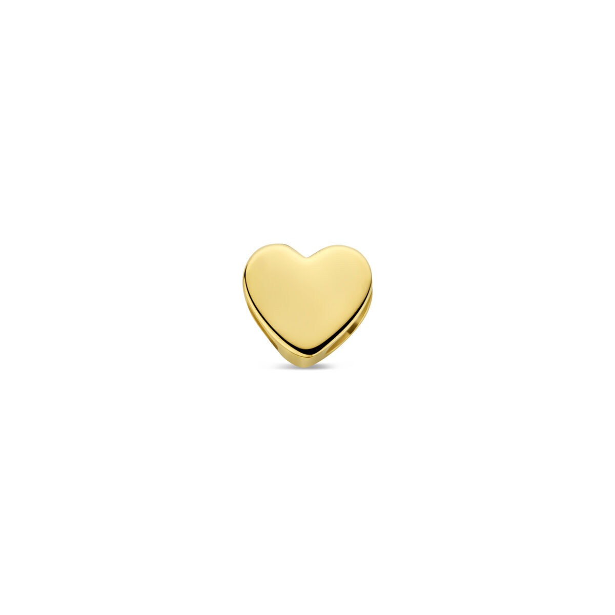 Ciondolo a forma di cuore in oro giallo 9 carati.