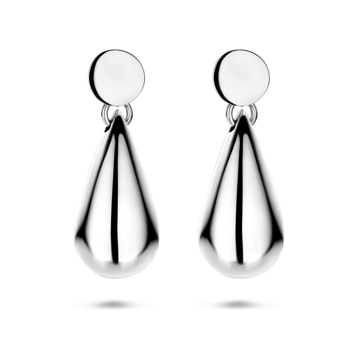 Orecchini a goccia in argento rodiato 925 per donna.