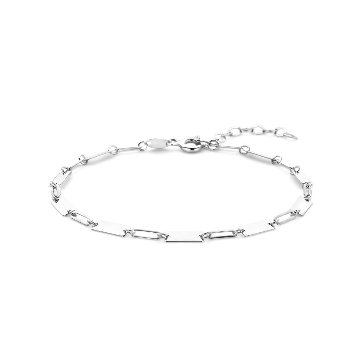 Bracciale da donna in argento con maglie a spillo.