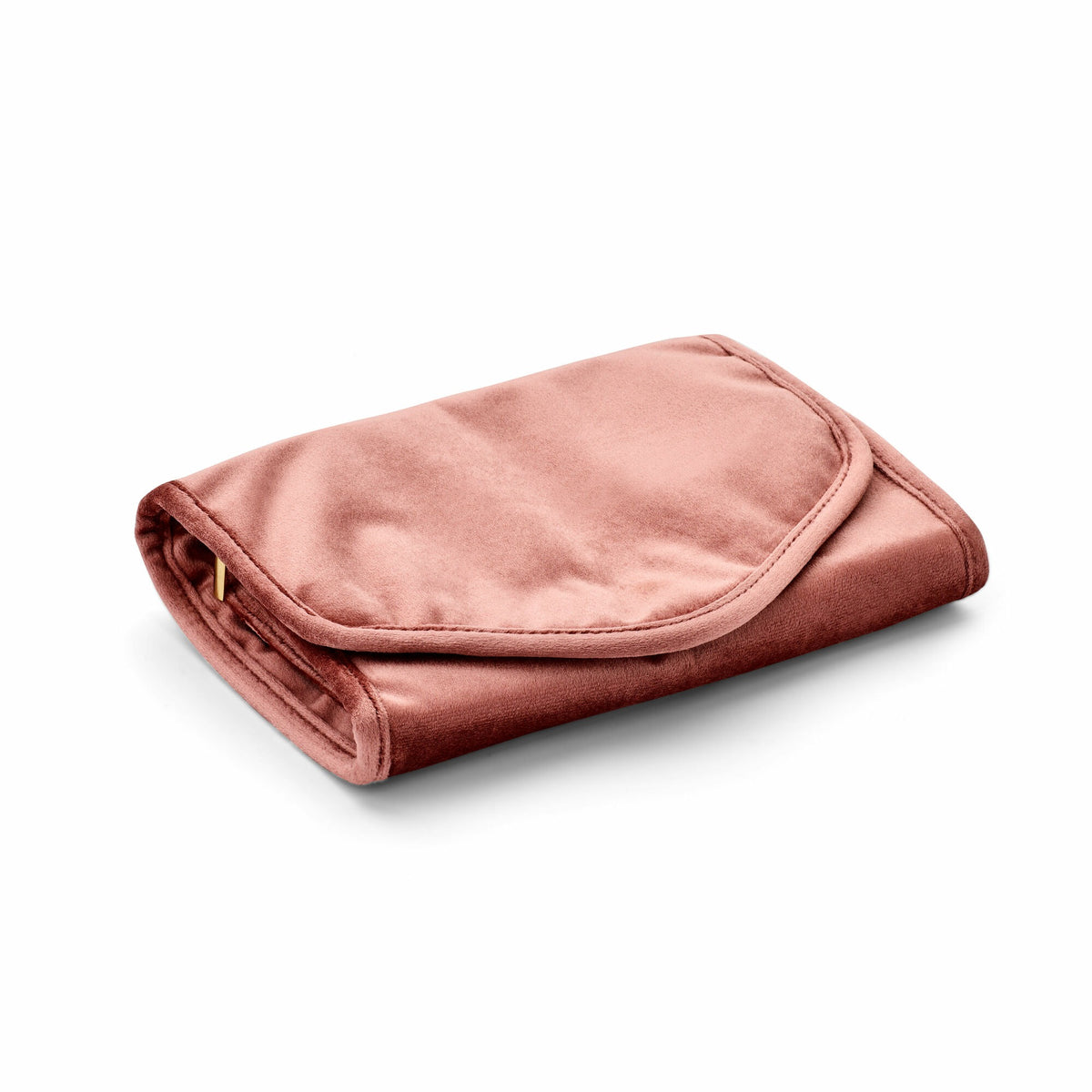 Scatola per gioielli rosa, elegante e pratica, con chiusura a busta.