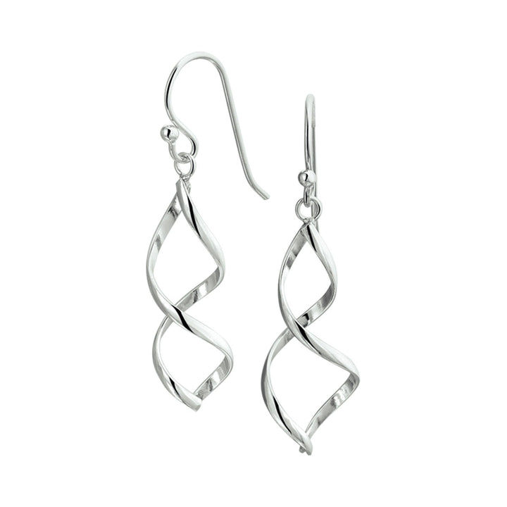Zilveren oorhangers – gerhodineerd 925, 40 mm