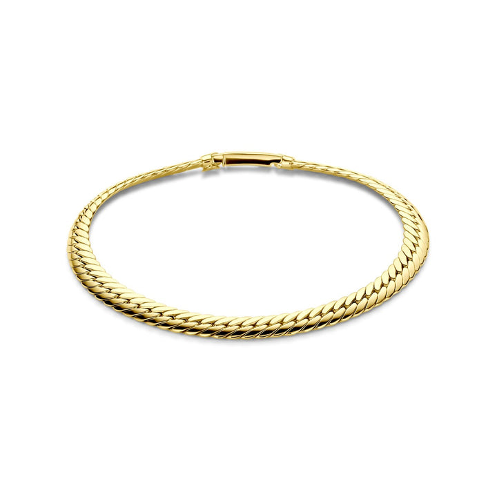 Gouden dames armband 14k gourmet schakel