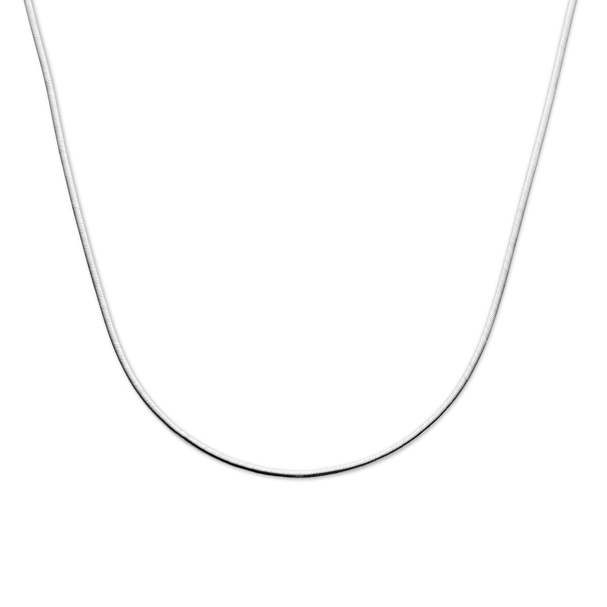 Collana bizantina in argento rodiato 925, spessore 2,2 mm.