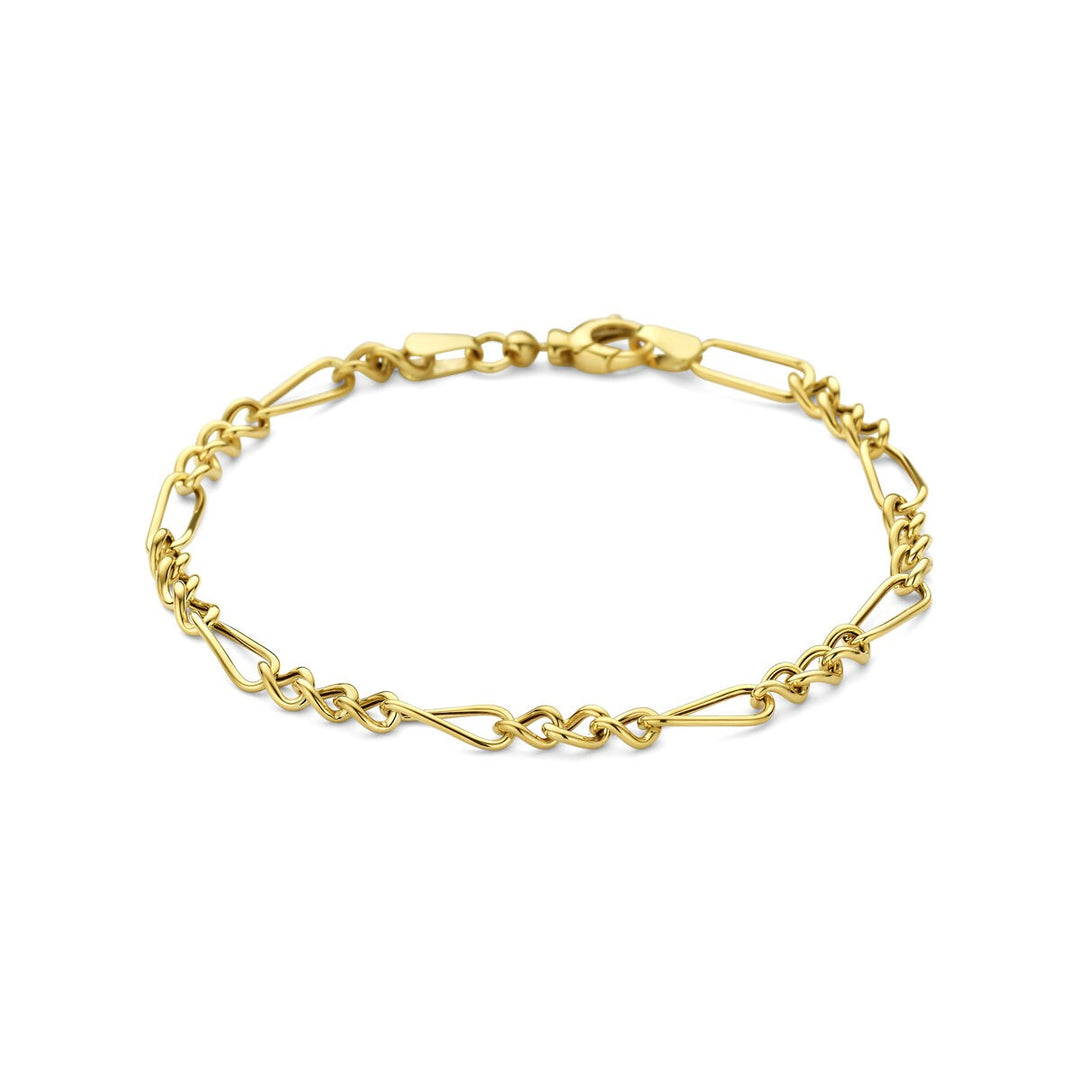 9k Geelgouden anker armband 4 mm