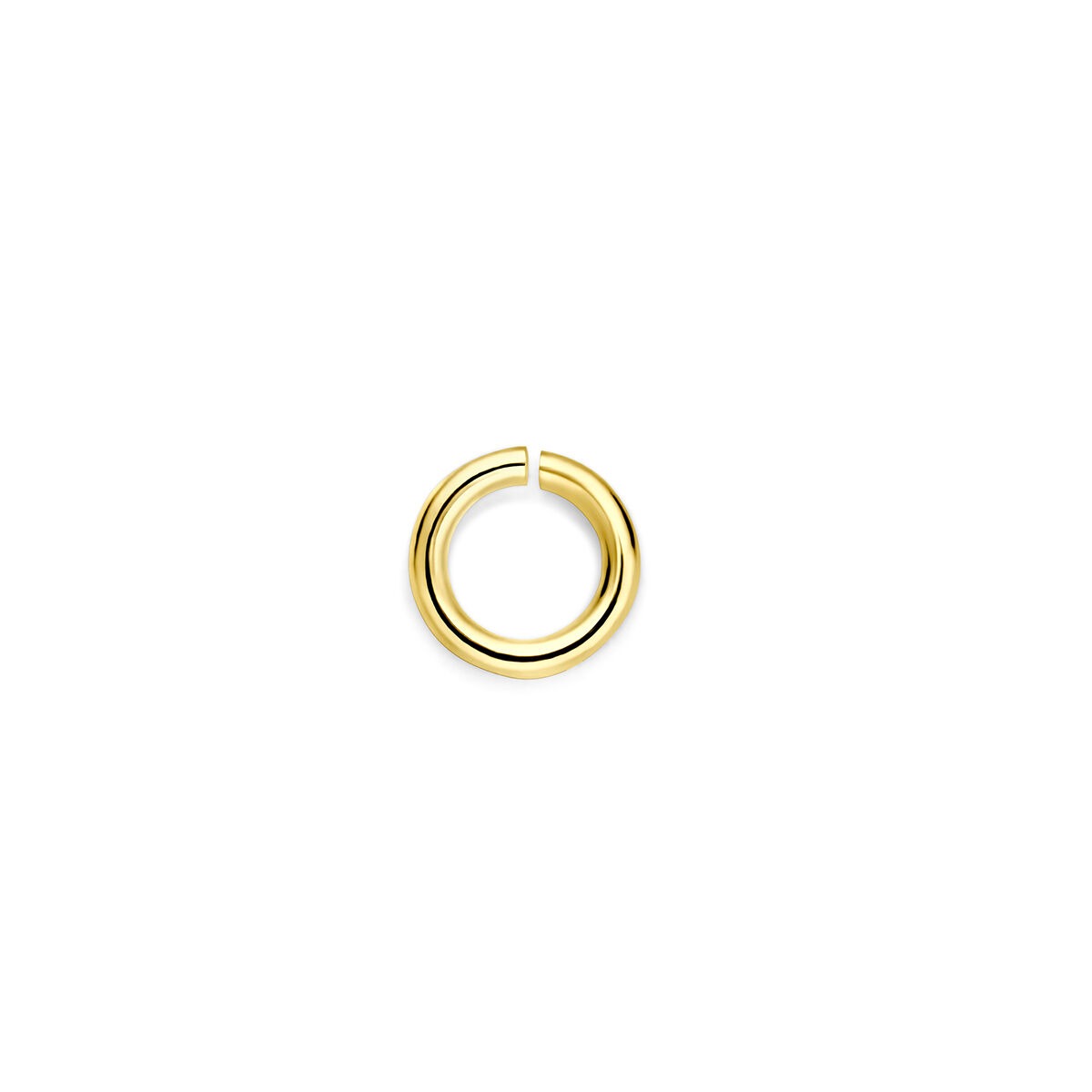 Tussenoog in oro giallo 9k, forma rotonda, diametro di 5 mm.