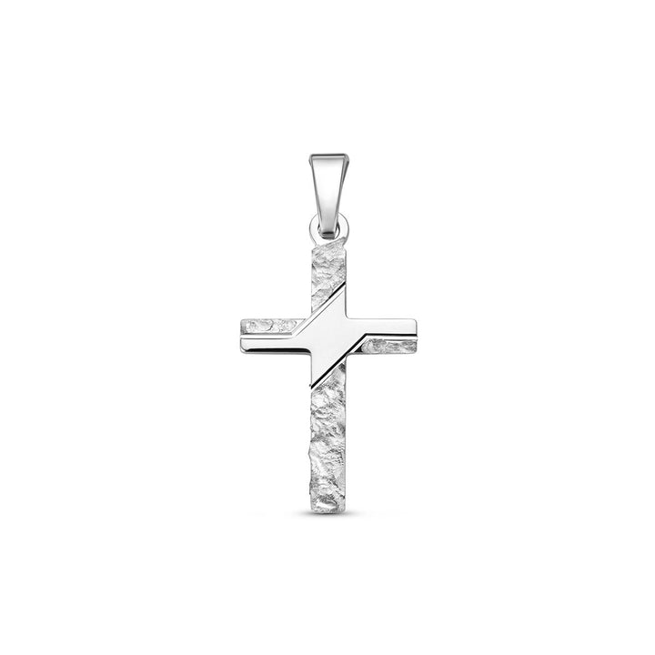 Gerhodineerde 925 zilveren kruishanger