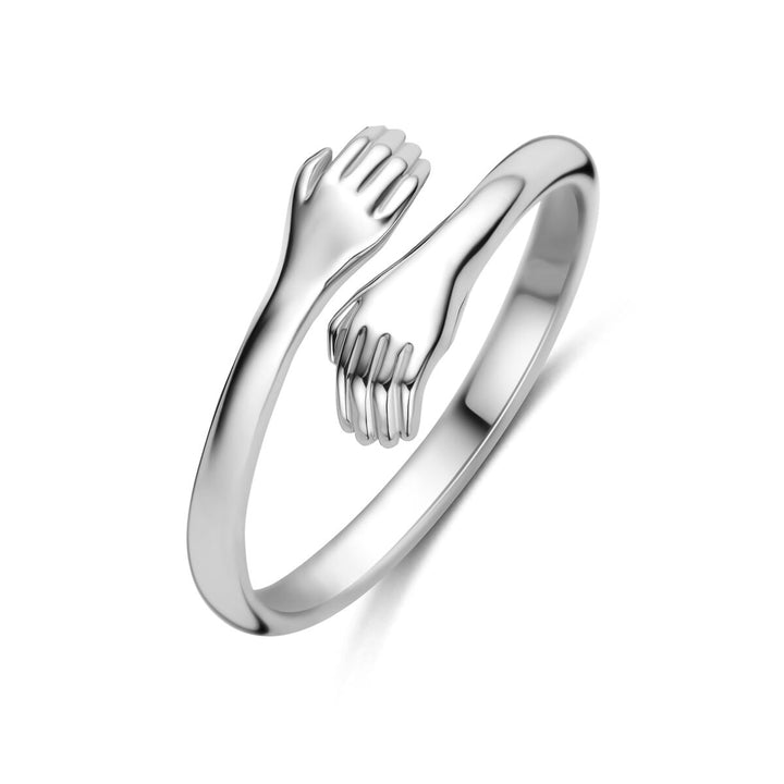 Gerhodineerd 925 zilveren dames ring