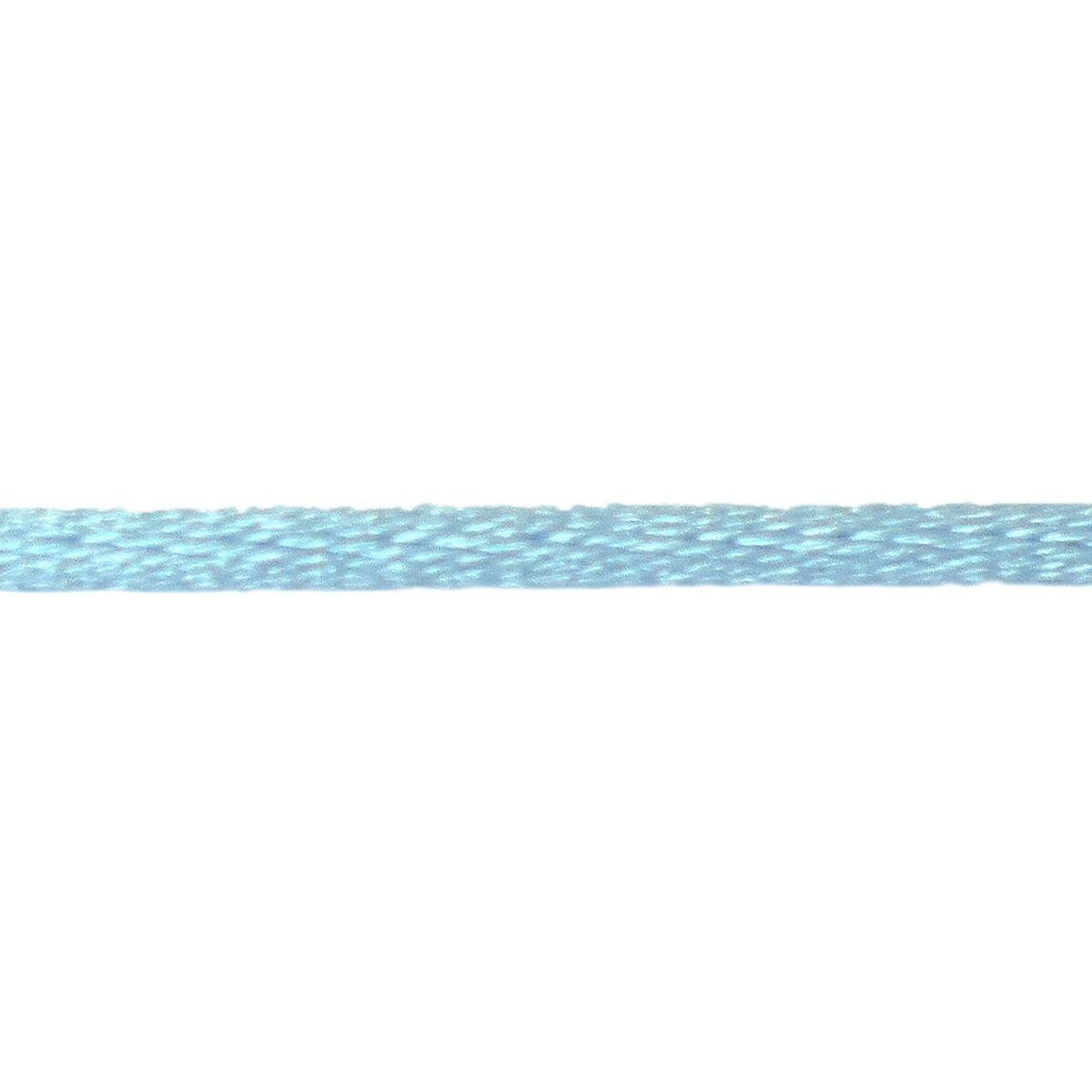 Filo satinato azzurro di 38 cm per bracciale a nodo.