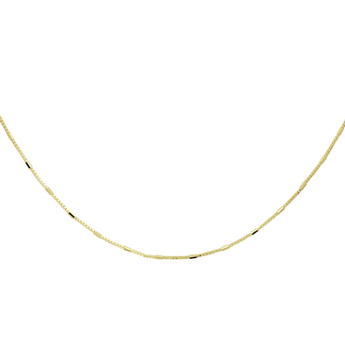 Collana veneziana in oro 14k con barretta.