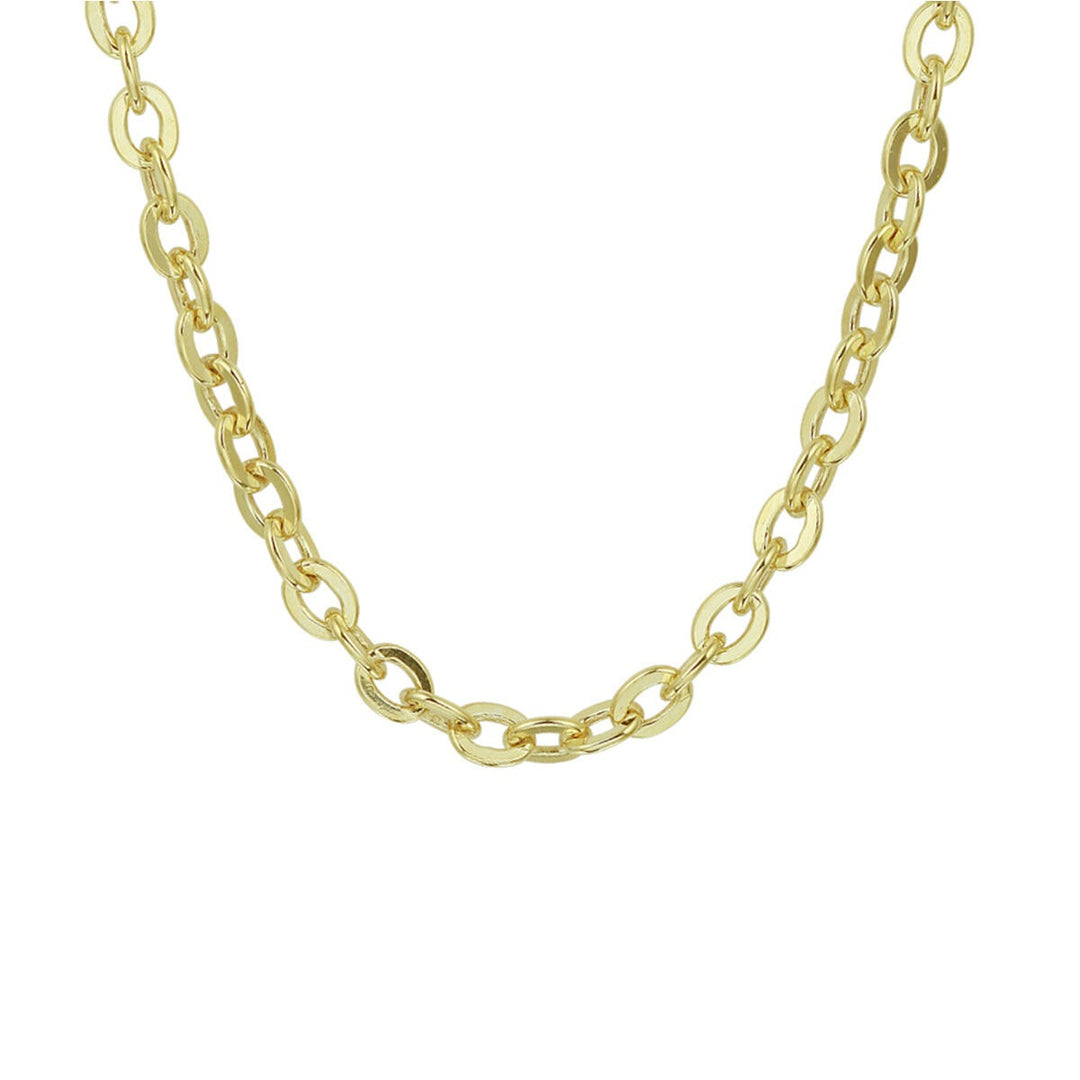 14k Geelgouden anker collier