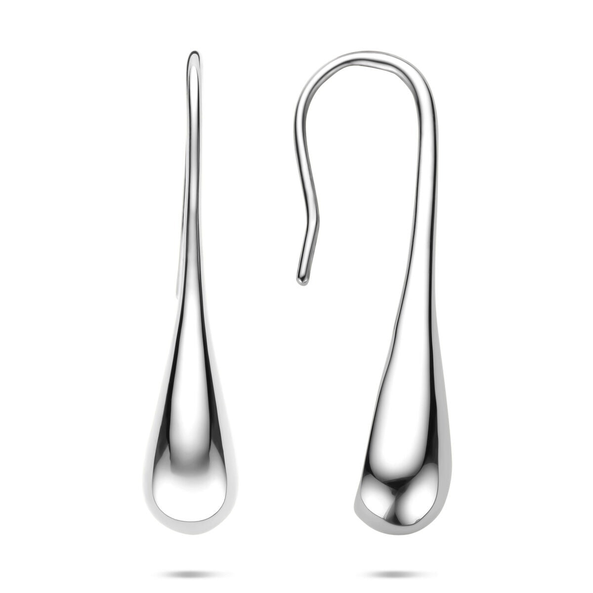 Orecchini pendenti in argento con gancio francese – argento 925 rodiato