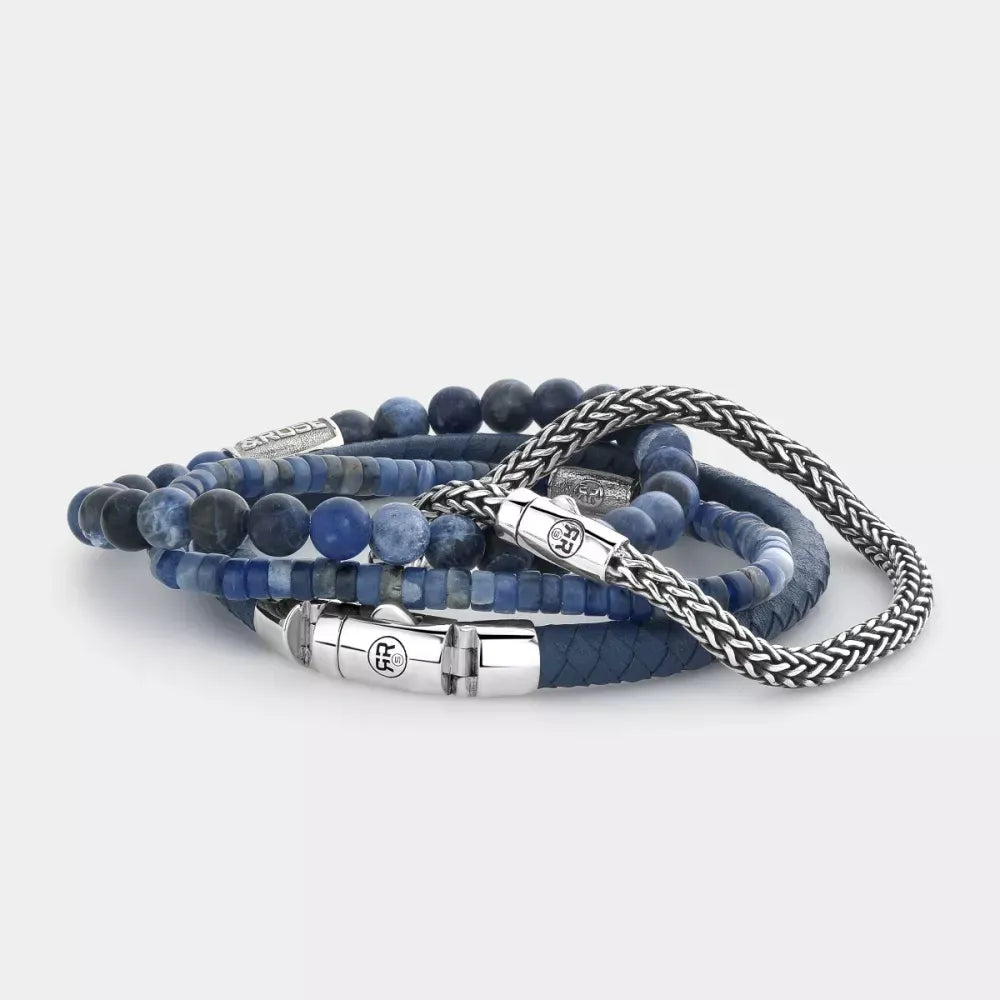 Matt Midnight - 6mm - Bracciale da uomo con perline