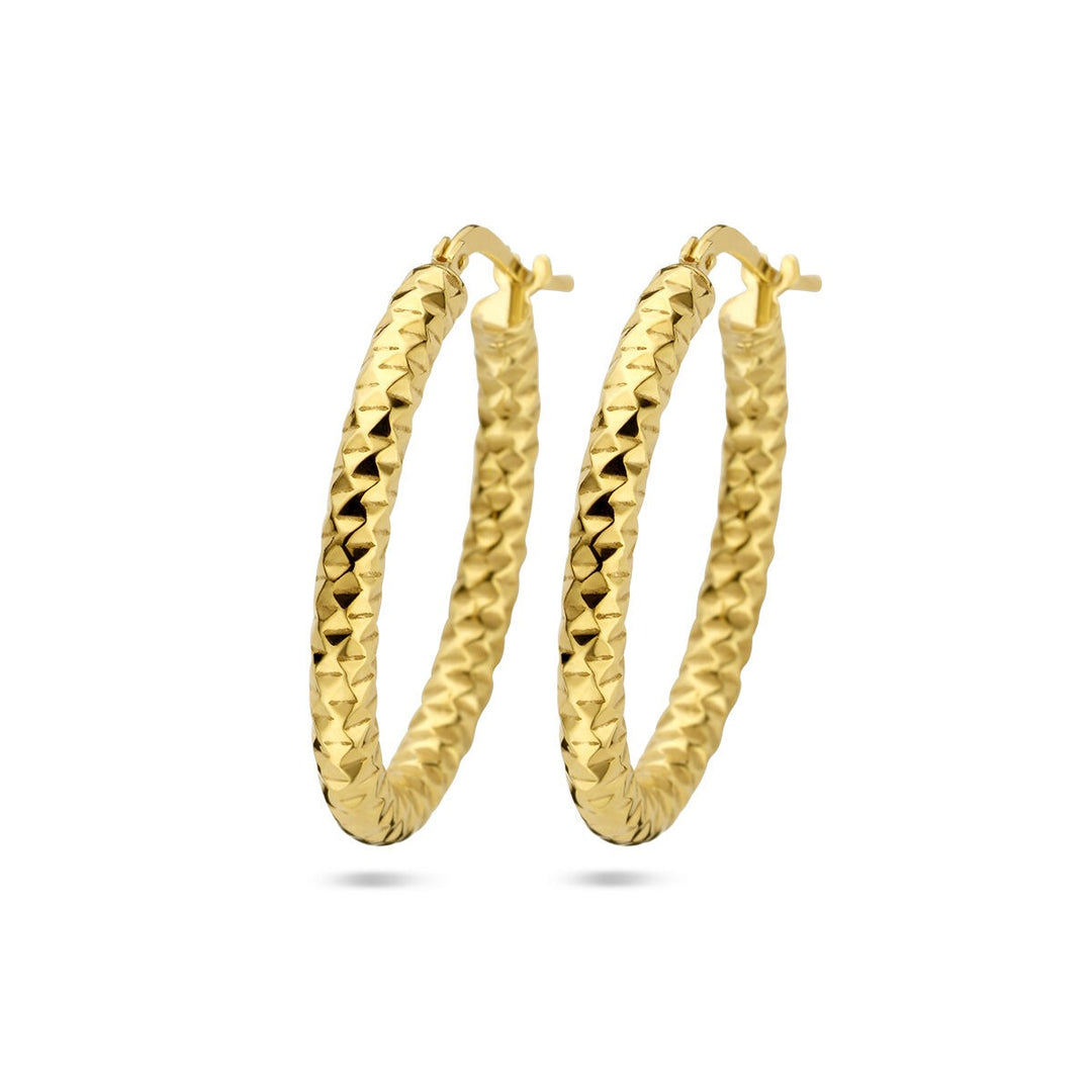 Verguld Zilveren Oorringen – 29.5 mm