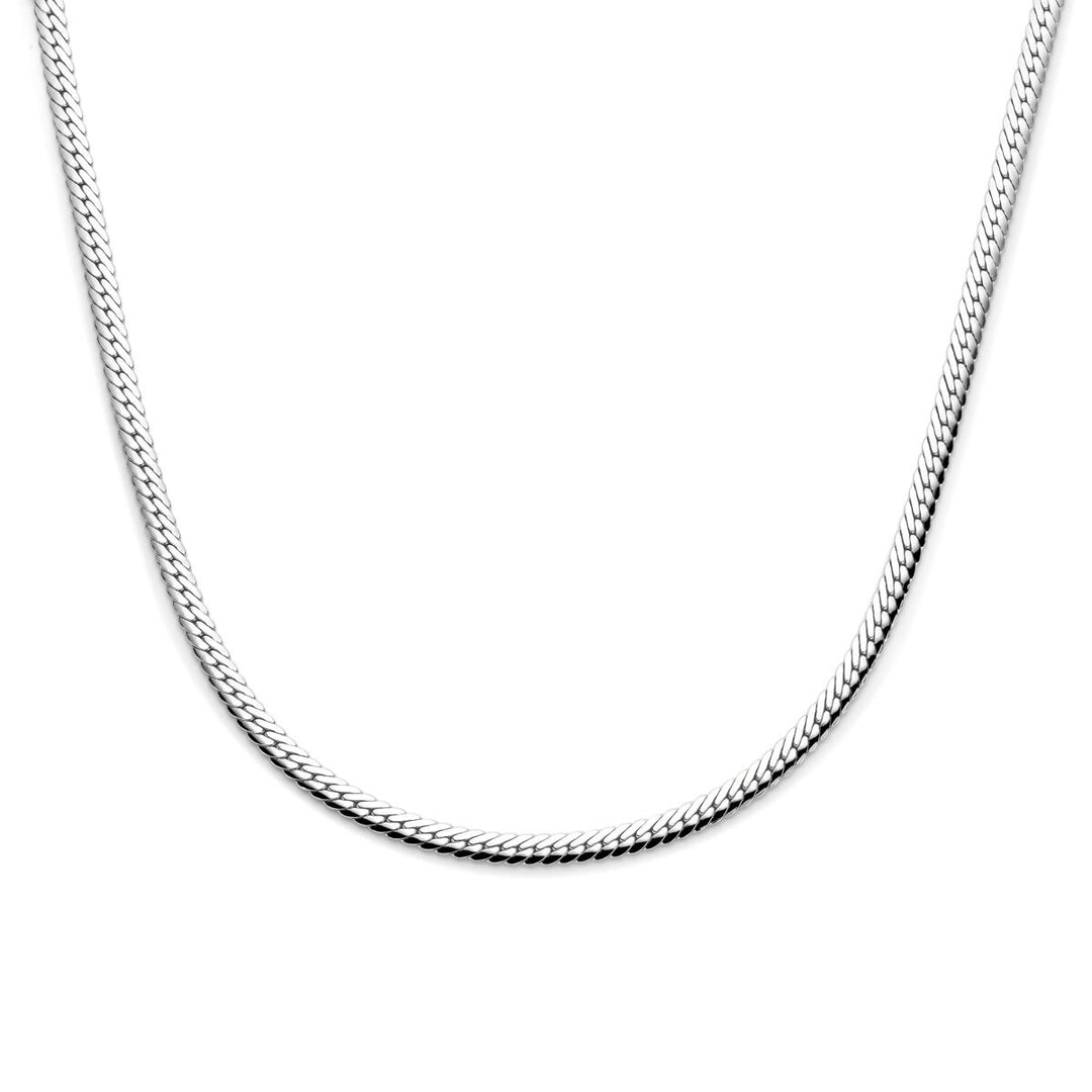 Zilveren dames ketting met gourmette schakel 5mm