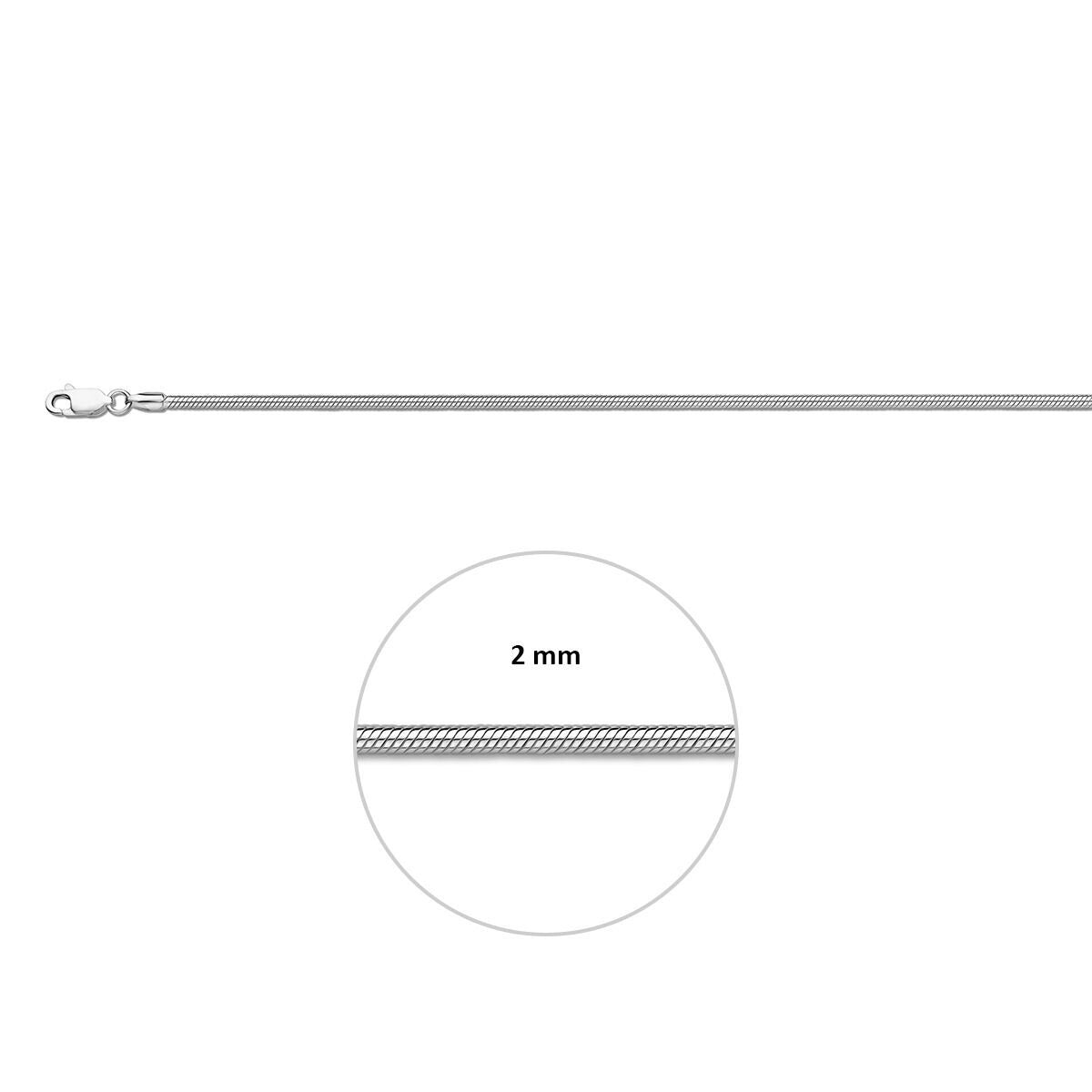 Bracciale a serpente da donna in argento – largo 2.0mm