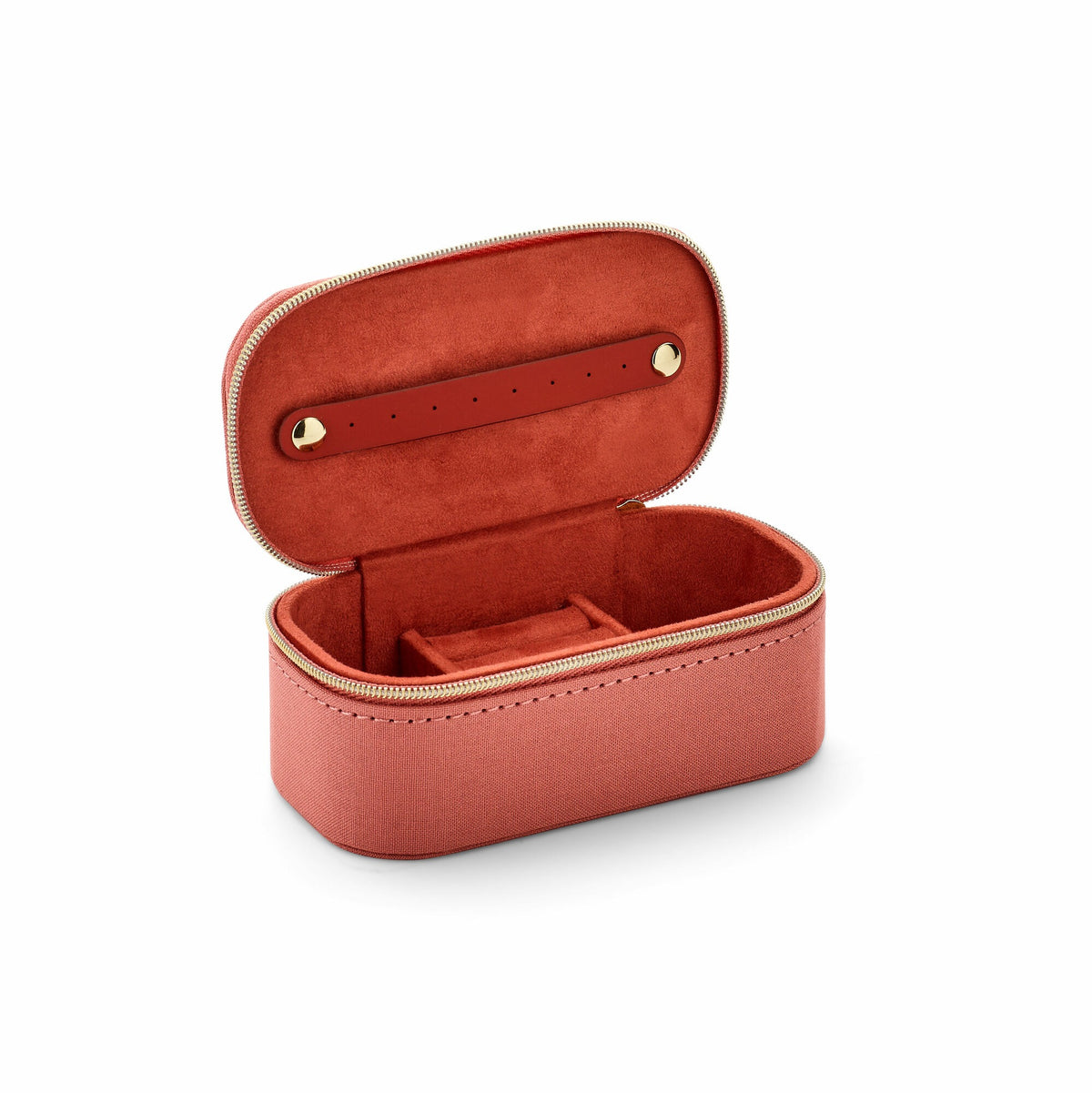 Cofanetto porta gioielli di lusso in velluto soft peach