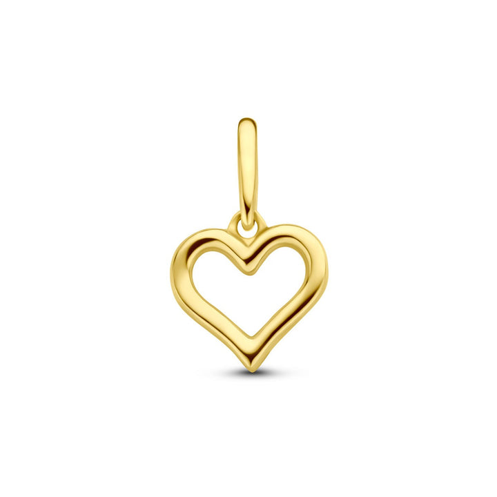 14k Geelgouden Hanger met Hart – Symbool van Liefde