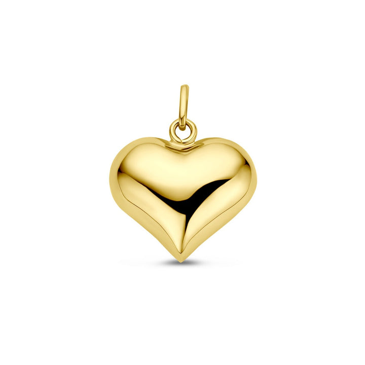 14k Geelgouden Hanger met Hart – 19.5mm Hoog
