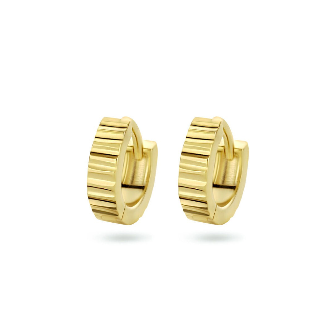 Verguld Zilveren Klapoorringen – 11 mm