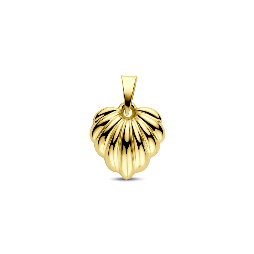 14k Geelgouden hartjes hanger 18 mm