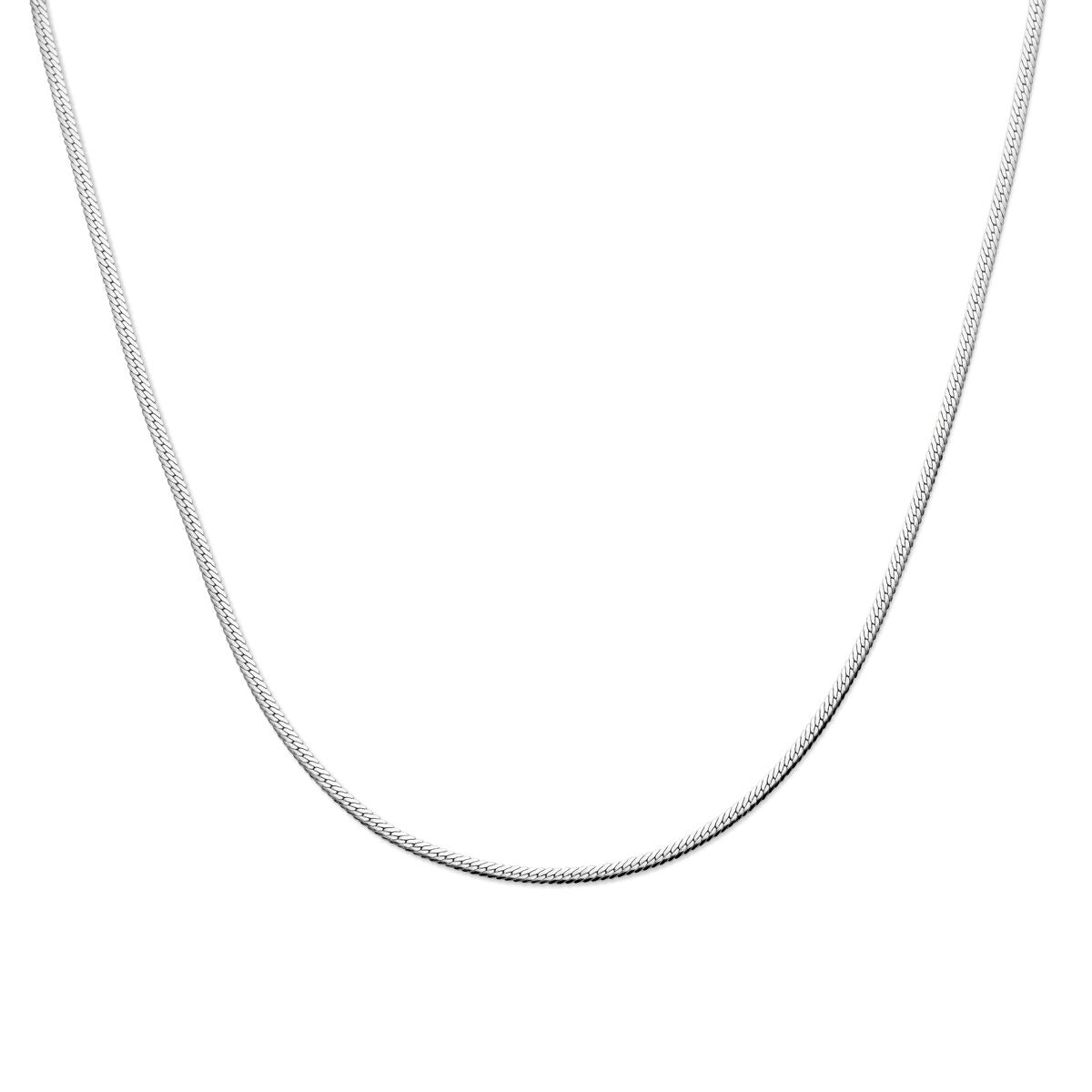 Collana in argento con maglia rolò fine di 2,6 mm.