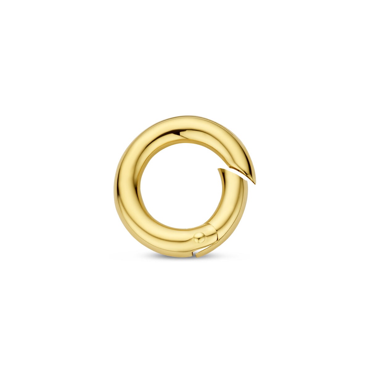 Connector in oro giallo 14k con design ondulato.