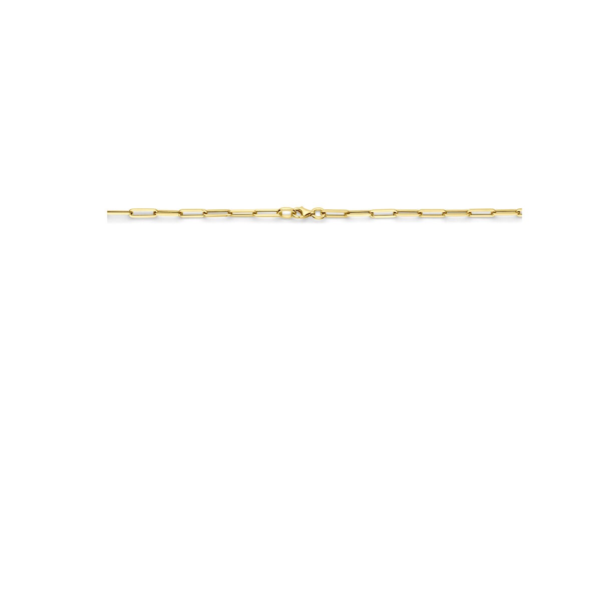 Collana paperclip color oro giallo 9k – 45 cm