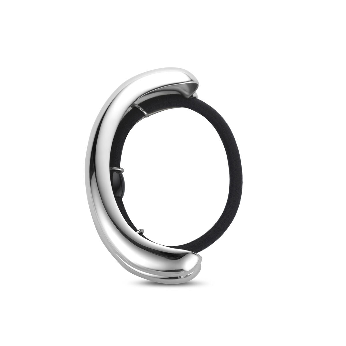 Hair cuff in acciaio color argento da donna 76x32mm