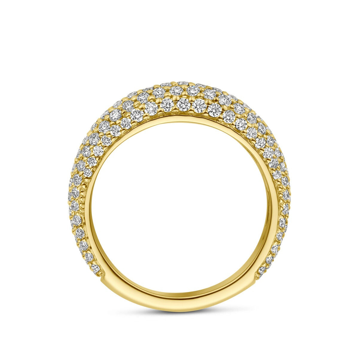 Anello in oro giallo 14k con diamante