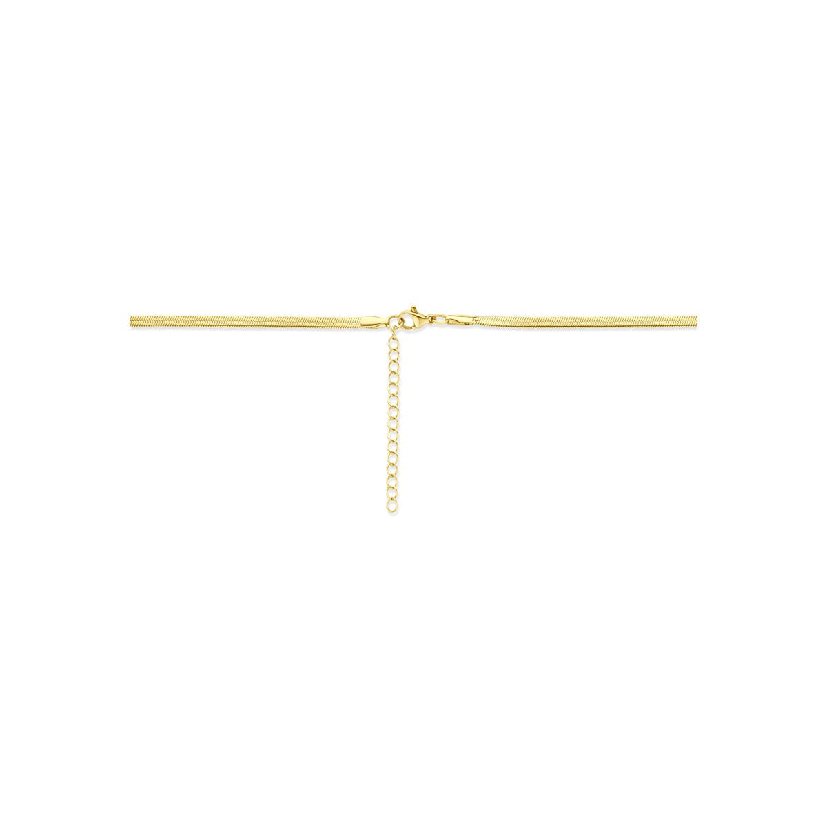 Collana omega in acciaio color oro 3mm – 40-45cm