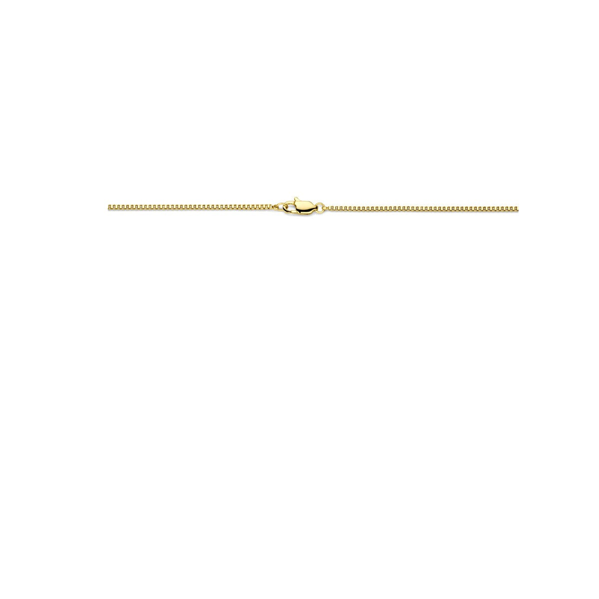Collana da donna in acciaio veneziana gialla 1,5 mm placcatura ionica