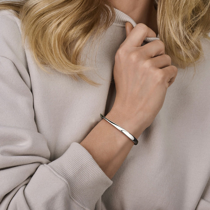Gerhodineerde 925 zilveren spangarmband