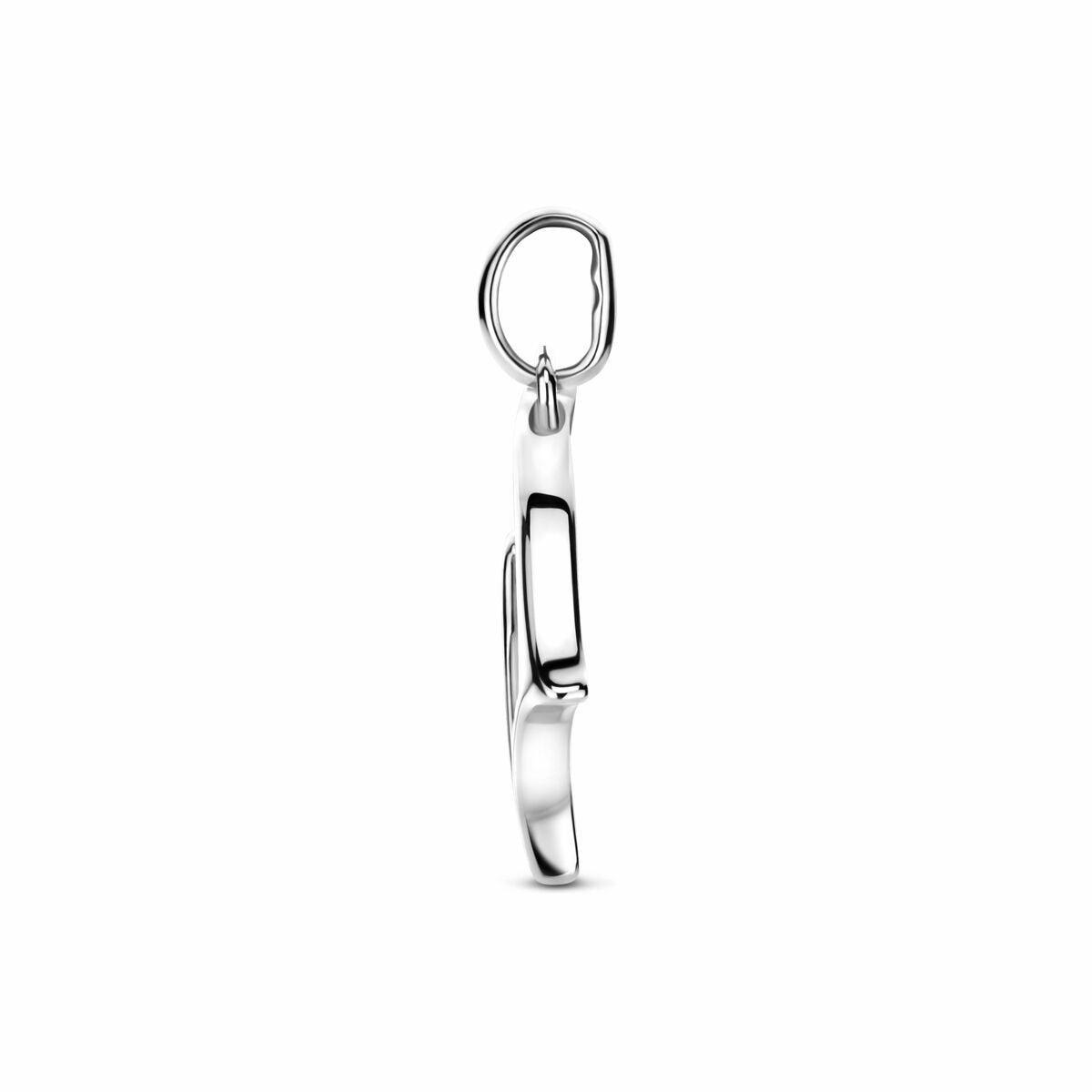 Ciondolo in argento a forma di cavallo – argento 925 rodiato 20 mm