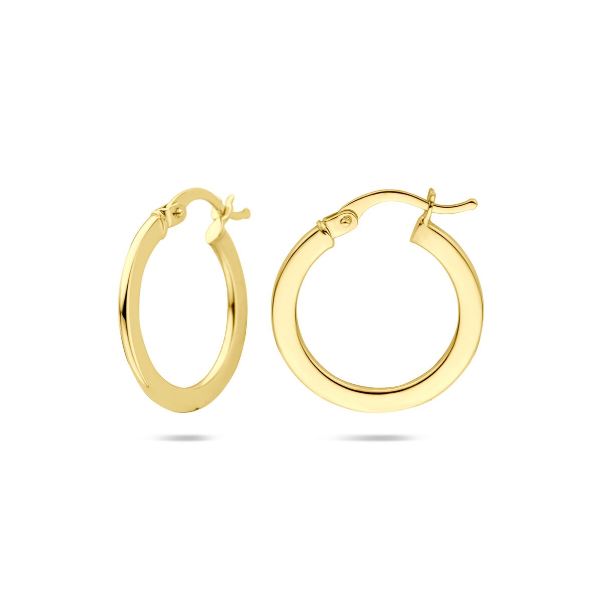 Orecchini a cerchio oro giallo 14K – 21 x 1 mm