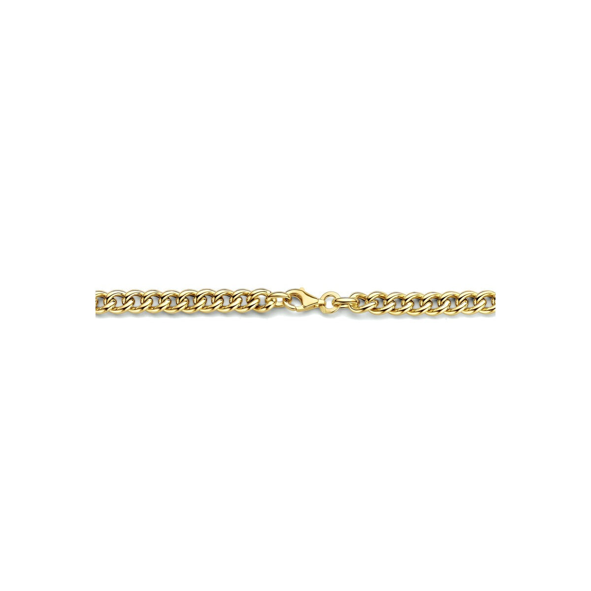Collana gourmette da donna oro giallo 14K 5.2mm
