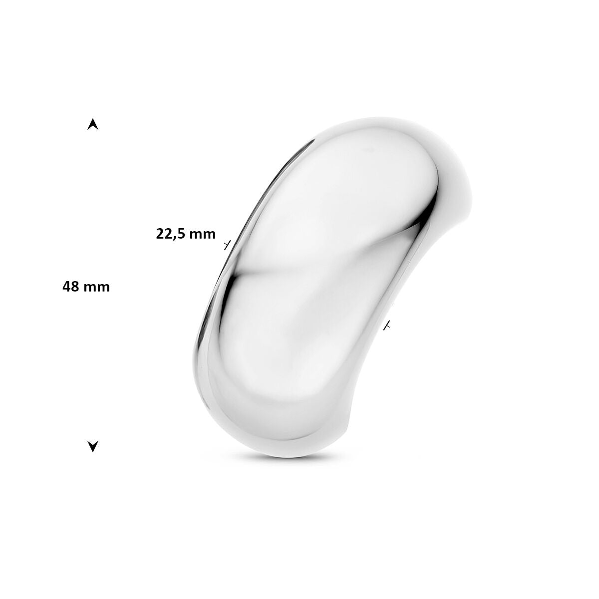 Hair cuff in acciaio – design elegante color argento