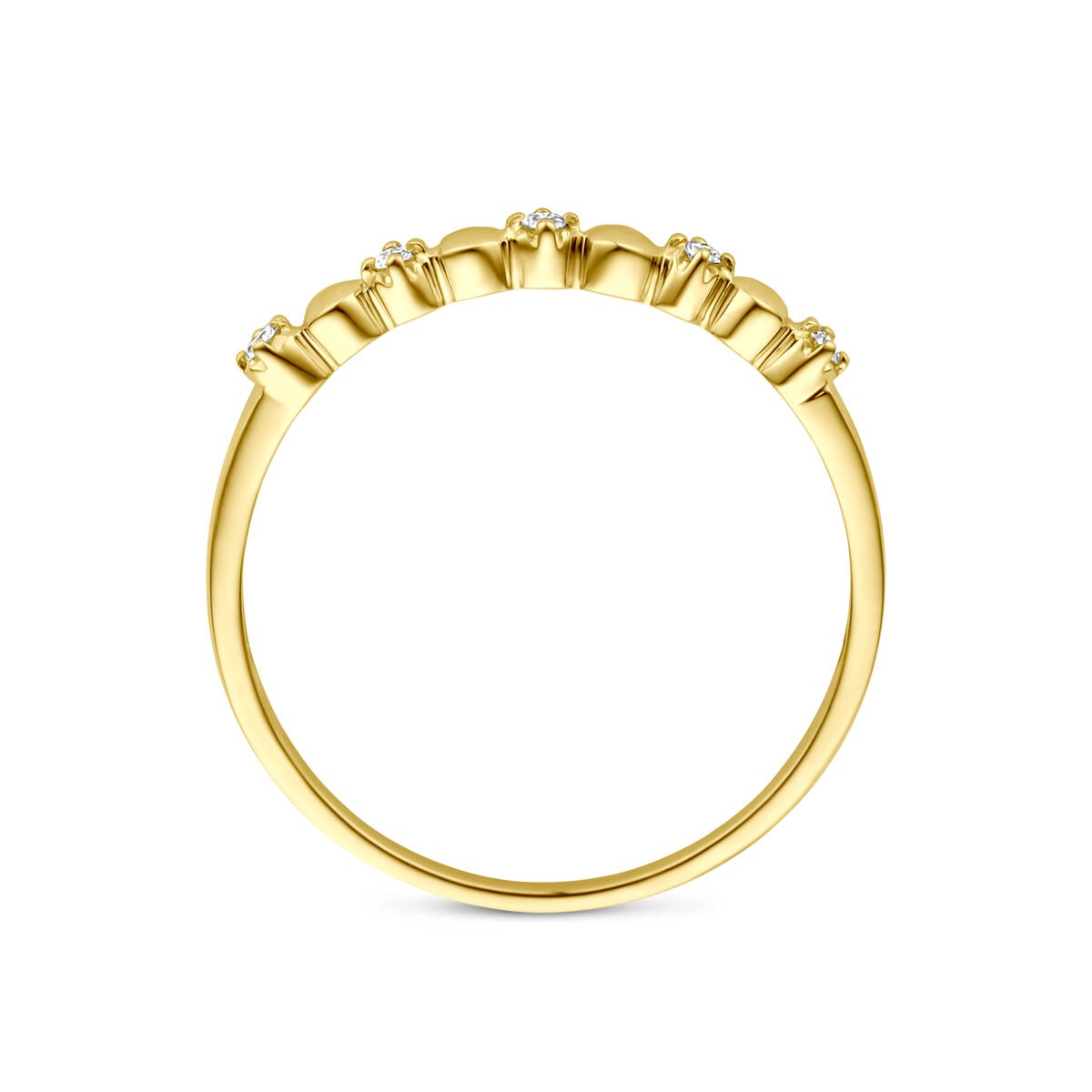 Anello da donna in oro 14k con diamante – 0.05 ct, 2 mm