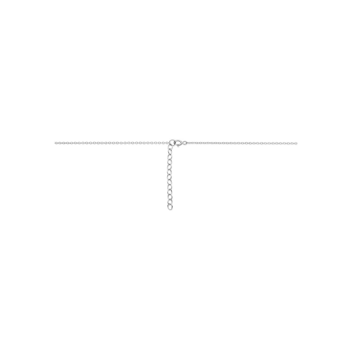 Collana in argento 925 rodiato con cuoricino
