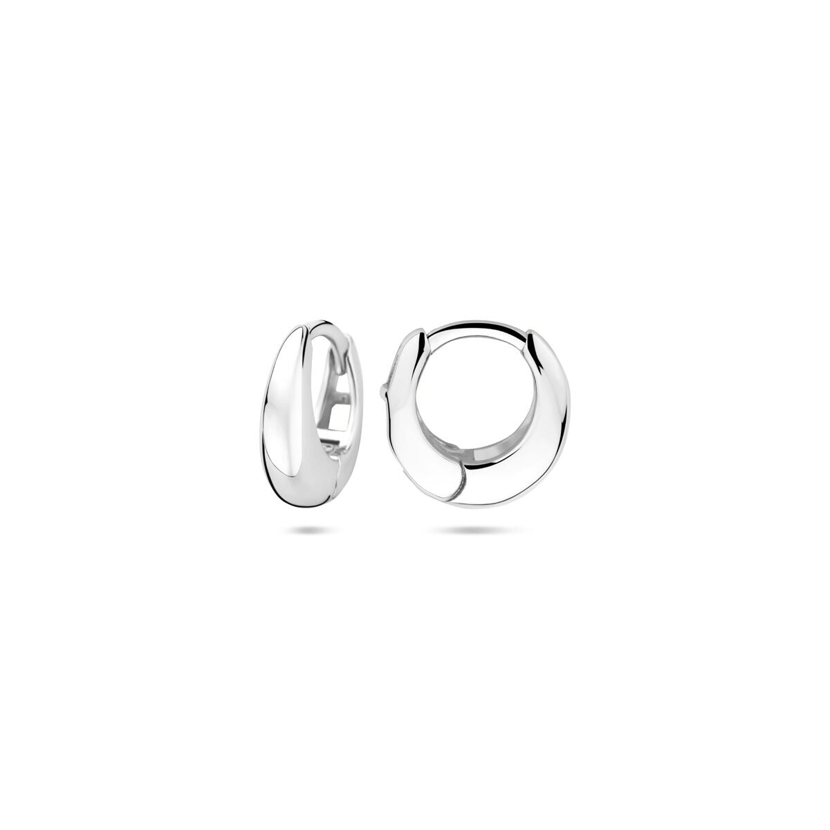 Orecchini a clip in argento 925 rodiato – eleganza senza tempo per donna