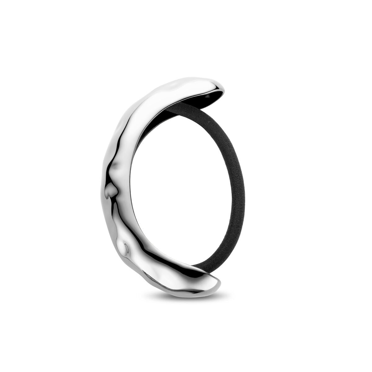 Hair cuff in acciaio color argento – elegante accessorio per capelli da donna