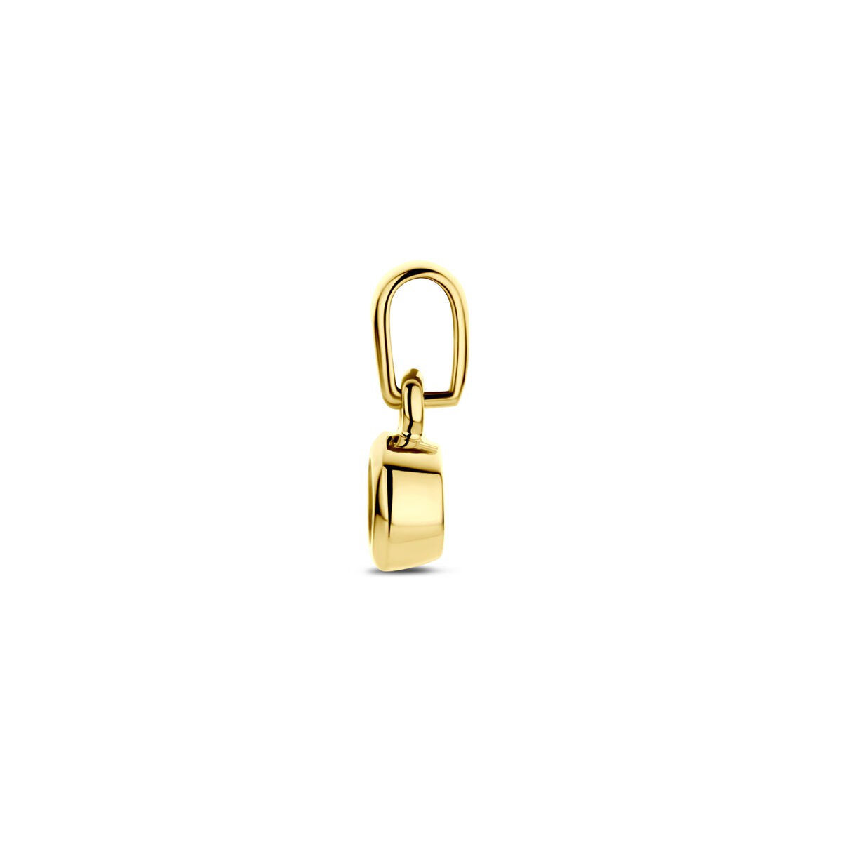 Ciondolo in oro giallo 14k con zircone – 11 mm