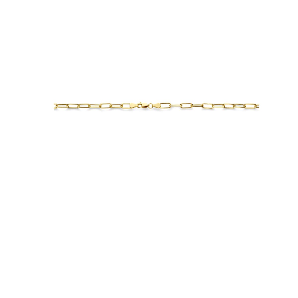 Collana ad ancora in oro giallo 9k con anima in argento