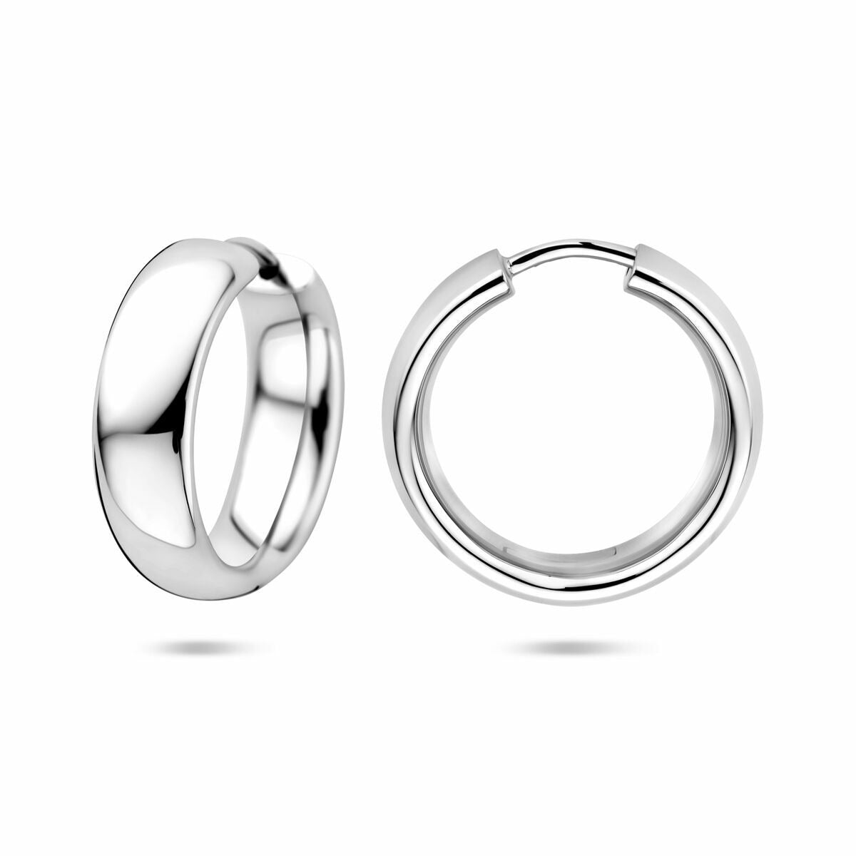 Creole in argento – argento 925 rodiato 20 mm