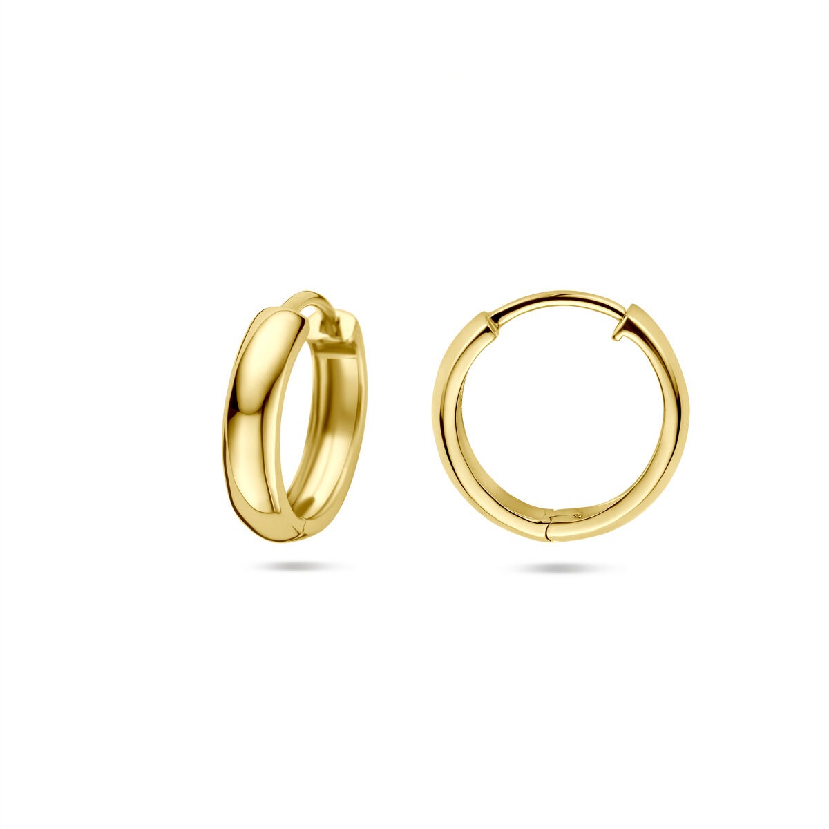 Orecchini a cerchio in oro 14k – 15 x 3,5 mm
